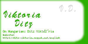 viktoria ditz business card